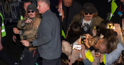 Johnny Depp Jokes With A Kid About Finger Amber Heard 'Severed' While Hundreds Of Fans Mob The Star