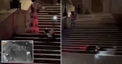 US Tourist Throws Scooter Down Rome's Spanish Steps Causing $26,000 Worth Of Damage