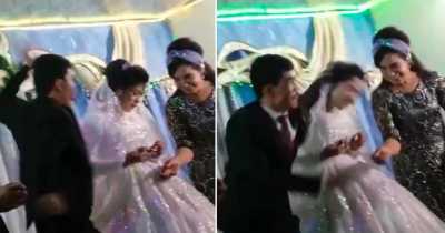 Groom From Hell Punches Bride On Stage After He Loses Game At Wedding