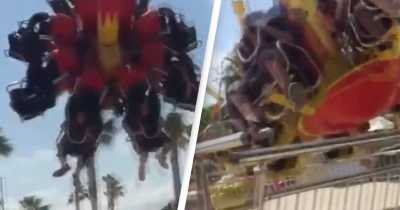 Fairground Ride Crashes To Ground In An Absolutely Horror Video