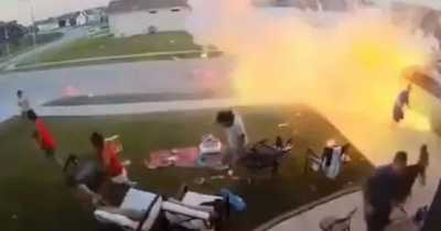Kid Wrecks Family Car With Insane Firework Explosion