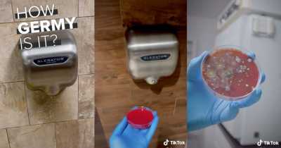 TikTok Video Exposes How Dirty Public Hand-Dryers Are - Leaving Viewers 'Sick'
