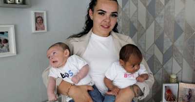 Woman Gives Birth To One-In-A-Million Black And White Twins