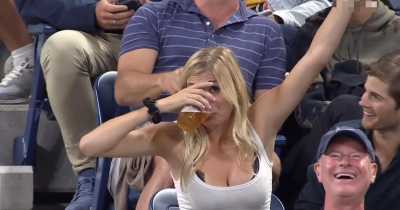U.S. Open Beer-Chugger Defends Title and Takes the Show