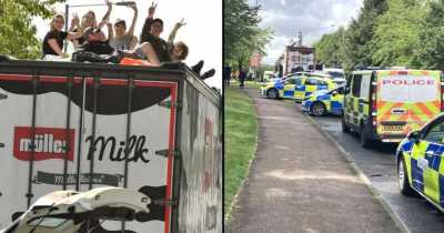 Vegan Activists Glue Themselves To Muller Lorries And Spray Paint Parliament