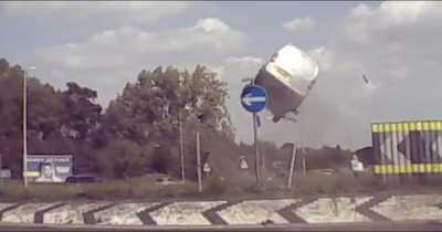 Teenager Who Sent Van Flying Over Roundabout Faces Driving Ban