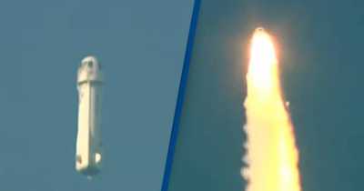 Jeff Bezos's Uncrewed Blue Origin Rocket Explodes Into Flames In Just Over A Minute