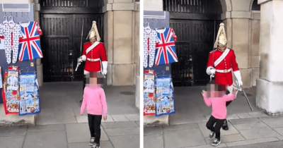 Internet Divided After King's Guard Makes Little Girl Run Away In Terror After Shouting Stand Clear