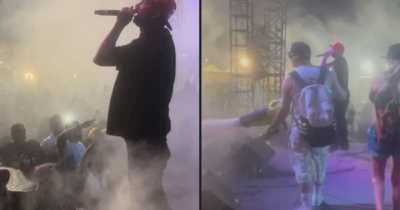 Rapper Uses 'Cannabis Cannon' To Blast Weed Smoke Into Crowd During Performance