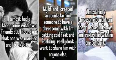 People Regret Not Going Through With Threesome Opportunities In Their Youth