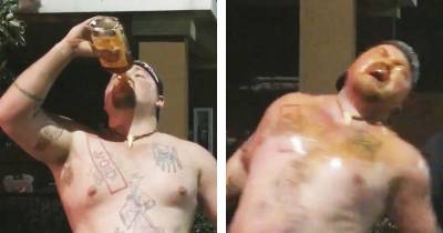 Redneck Chugs Fireball, Gets Pepper Sprayed And Tased All In The Span Of 30 Seconds