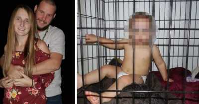 Boy, 9, Forced To Live In Dog Kennel By Evil Parents Pictured In Cage As Baby