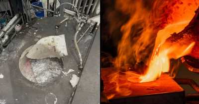 Electrician Falls Into Vat Of 720&deg;C Aluminium Furnace In Factory And Survives
