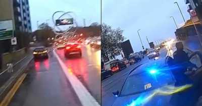 Cyclist Yells 'Get Out Of The F*****g Way' To Car In Bus Lane, Turns Out To Be Unmarked Police Car