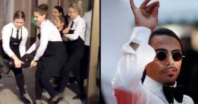 Waitresses Carry Animal Rebellion Protesters Out Of London's Salt Bae Restaurant