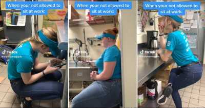 Viral TikTok Video Shows Workers At Smoothie Shop With No Chairs Policy Seem Desperate For Rest