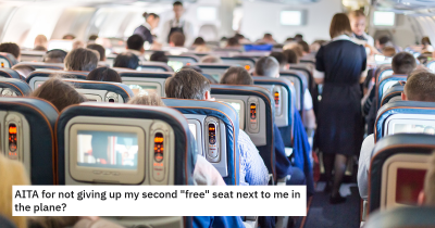 Entitled Couple Demand Extra Seat That Passenger Paid For To Account For Their Obesity