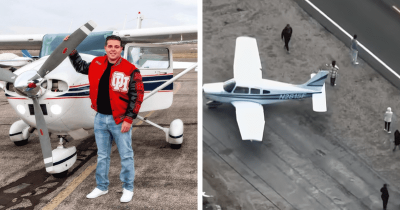 Hero Teen Pilot Makes Dramatic Emergency Landing On Highway After Engine Fails At 5,500 Ft