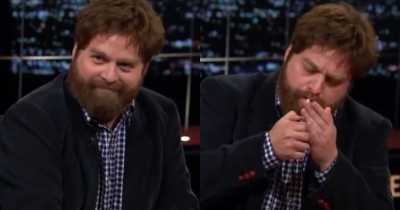 Fans Say Zach Galifianakis 'Doesn't Care What People Think' As He Lights Up 'Joint' During Discussion On Drug Legalization