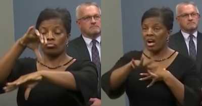 &lsquo;Fraud&rsquo; Sign Language Interpreter Delivers Random Gibberish Things On Camera