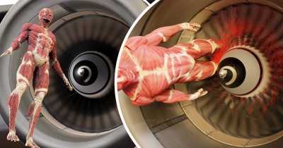 Terrifying Simulation Shows What Would Happen If You Fell Into A Jet Airplane Engine