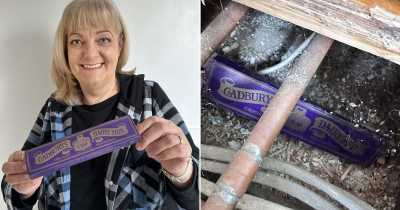 Woman Finds 100-Year-Old Dairy Milk Bar Under Her Floorboards