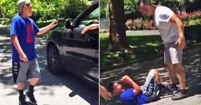 12-Year-Old Prankster Throws Dead Snake On Woman's Car And Gets Flattened By Husband