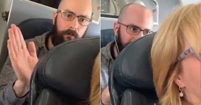 Man Repeatedly Shakes Woman's Airplane Seat After She Refuses To Stop Reclining Her Chair