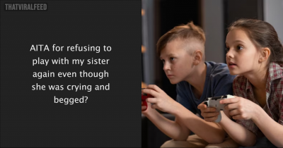 Sibling Rivalry: Brother Refuses to Play with Sobbing, Imploring Sister