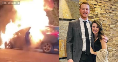 Man Heroically Saves Toddlers From Burning Car Seconds Before It Exploded