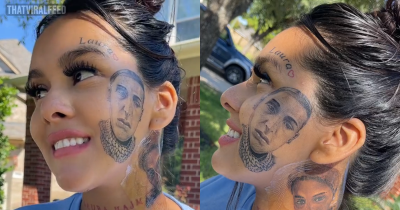 Woman Gets Ex's Face Tattooed On Her Cheek After Being 'Cheated On'