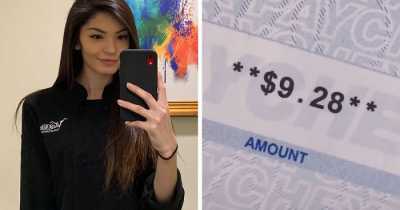 Mom Shared Her $9.28 Paycheck After Working For 70 Hours As A Waitress And Internet Had Mixed Response