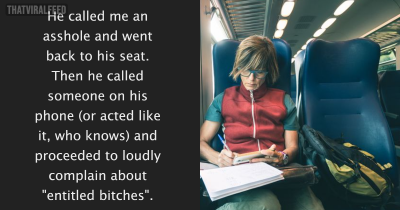 Woman Refuses To Move Bags From Chair On Empty Train After Man Approaches Her