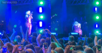 Bebe Rexha Gets Hit Right In The Face By A Phone Thrown From Audience, Falls To Her Knees In Pain