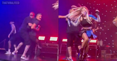 Ava Max Is Slapped In The Face By A Fan While Performing In LA