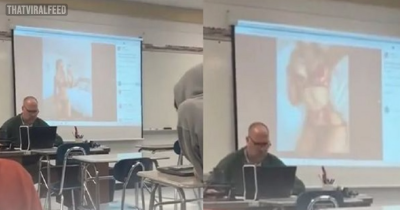 Teacher Caught Creeping On Student's Naughty Instagram On Projector In The Middle Of Class