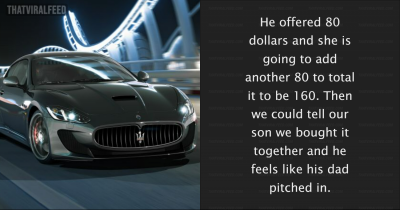 Woman Urged To Either Accept $160 From Her Ex Towards A $34,000 Car For Her Son Or Not Buy It At All To Avoid Hurting His Feelings