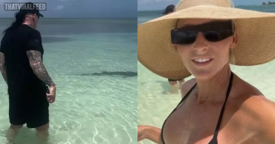 The Undertaker Steps In To Save Wife From Shark In Shocking Video