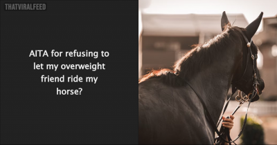 Woman Accused Of Fat-Shaming After Not Letting Overweight Friend Ride Horse