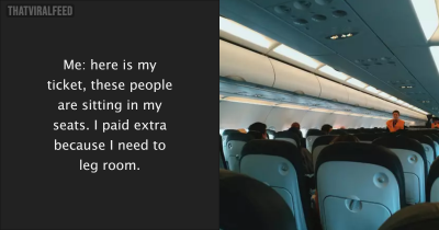 Man Refused To Switch Seats For Elderly Couple On Plane Because He 'Paid Extra To Sit There'