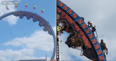 Terrified Passengers Stuck Upside Down For Three Hours As Rollercoaster Gets Stuck