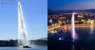 Man In Switzerland Sent To Hospital After Trying To Hug A Famous Geneva Fountain That Sprays Water At 110 Gallons Per Second