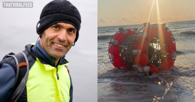 Man Arrested Following Three-Day Standoff As He Tried Crossing Atlantic In Human-Powered Hamster Wheel