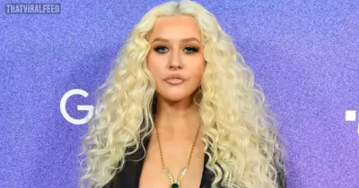 Christina Aguilera Wore A Leather Power Suit With Nothing Underneath