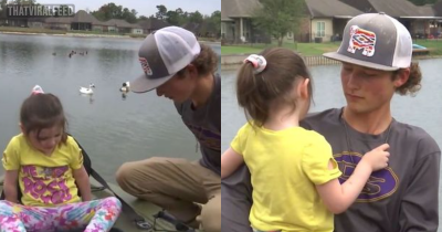 Teenager Used Fishing Training To Rescue Toddler Drowning In Pond In Backyard