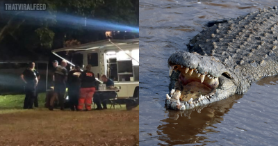 Man Missing After Jumping Into Croc-Infested River To Escape From Police