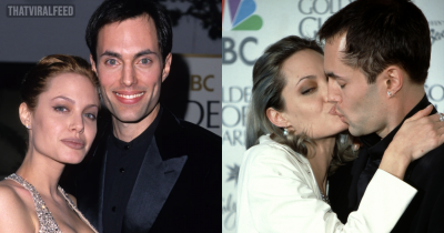 Resurfaced Pictures Of Angelina Jolie Kissing Her Brother Have People Baffled