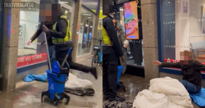 McDonald's Sacks Security Guard After He Was Filmed Deliberately Soaking A Homeless Man With A Mop And Bucket
