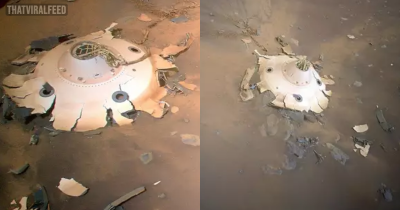 NASA&rsquo;s Mars Helicopter Finds 'Otherworldly' Wreckage On Planet's Surface
