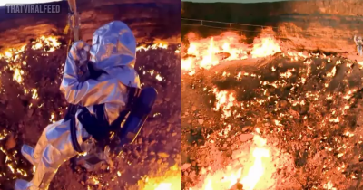 First Person To Go Inside Earth's 'Door To Hell' Claims It's 'Like Stepping Onto An Alien Planet'